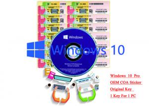 Quality 32/64 bit Windows 10 Product Key Sticker Win 10 Pro COA X20 Online Activate for sale