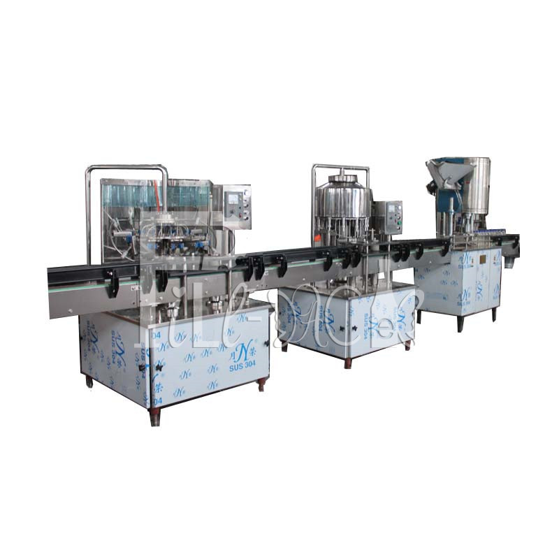 Quality 2000BPH Monoblock Mineral  Rinsing Filling Capping Machine Linear Type for sale