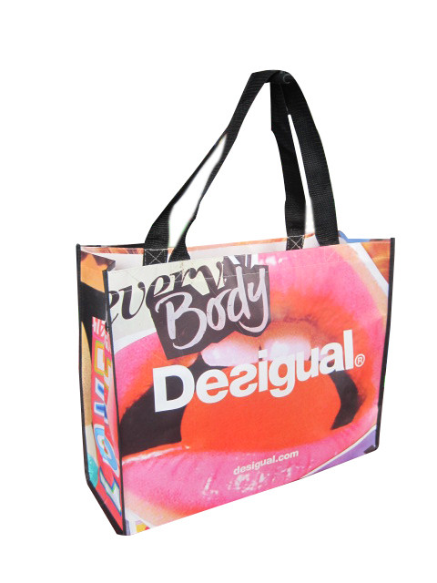Quality custom promotional pp non woven shopping bag with logo printing for sale