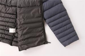 Quality Casual Autumn Winter Hoodie Jacket 100% Polyester Warm Quilted Jacket for sale