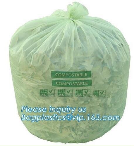 Quality Kitchen Trash Collection Biodegradable Food Waste Bags  / Compostable Garbage Bag for sale