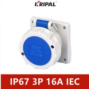 Quality 16A 3P 220V IP67 Waterproof Industrial Socket Universal IEC Standard for sale