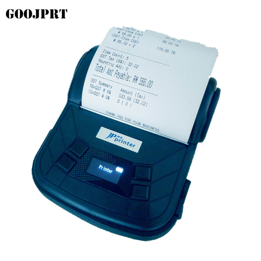 Quality 3 Inch Mobile Wireless Bluetooth Printer Easy Paper Loading / 80mm Paper Width for sale