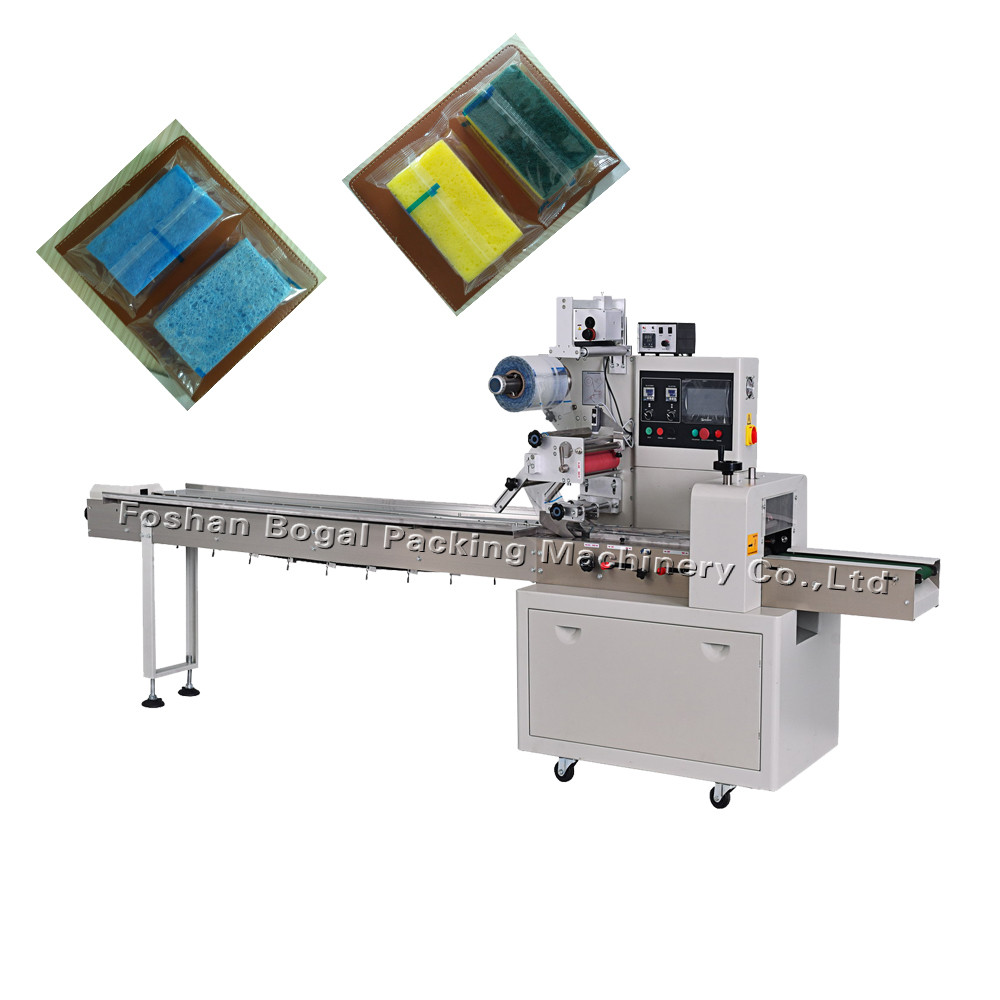 Quality Flow Wrapping Machine For Kitchen Cleaning Foam for sale