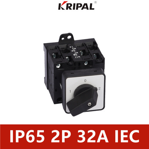 Quality Three Phase IP65 Manual Changeover Switch IEC standard 32A 40A for sale