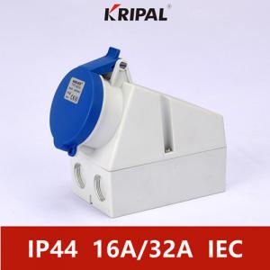 Quality 220V Single Phase 16Amp IP44 Industrial Receptacle IEC Standard for sale