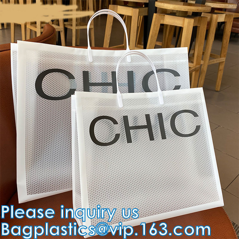 Quality Gift Bag, Promotional Clear Transparent PP Shopping Bag Hard Plastic Bag, Pp Tote Bag, Square Bottom for sale