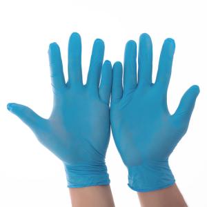 Quality Medical Examination Disposable Protective Gloves Nitrile Black White Blue for sale