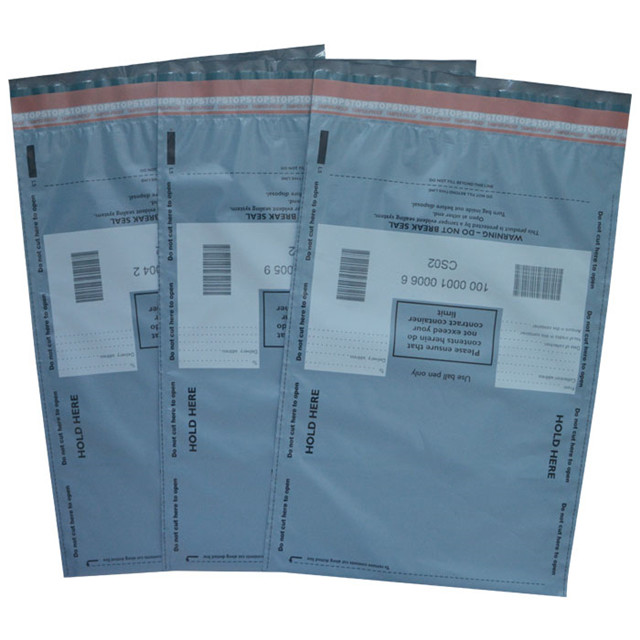 Transperant And Opaque Co - Extrusion Security Tamper Evident Deposit Bag For Bank China Fachtory SEALQUEEN for sale