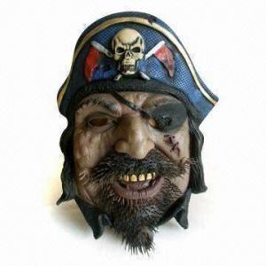 Quality Latex Carnival/Party/Halloween Pirate Mask, Suitable for Adults, Various Colors are Available for sale