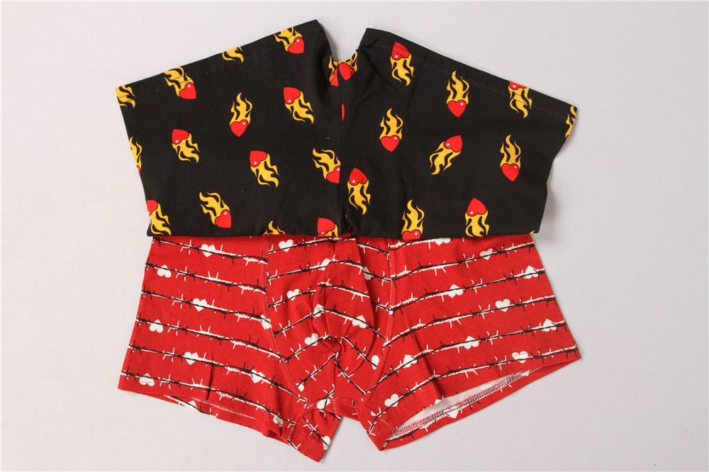 Quality Stockpapa 95% Cotton 5% Spandex Men'S Printed Boxer Shorts for sale