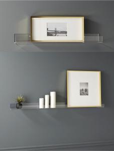 Quality ROHS Acrylic Wall Mounted Display Shelves Nail Polish Display Stand for sale