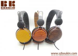 Quality High-end retro fashion custom oem wooden headphone with Good stereo sound from Headphone Factory in China for sale