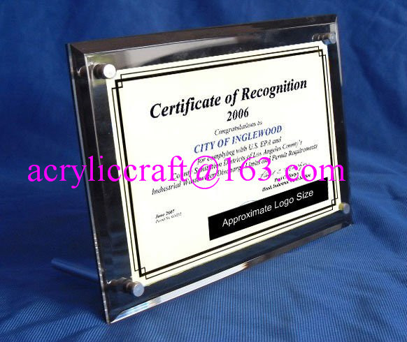 Quality Customize Double Sided Black & Clear Acrylic Photo Frame With Set Screw for sale