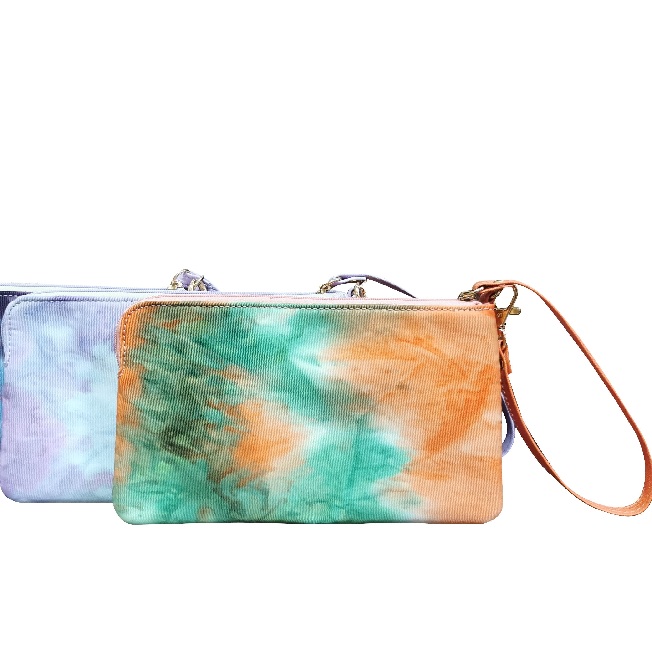 Quality 0.04Kgs TPCH Tie Dye Pouch , AQL Makeup Storage Bags for sale