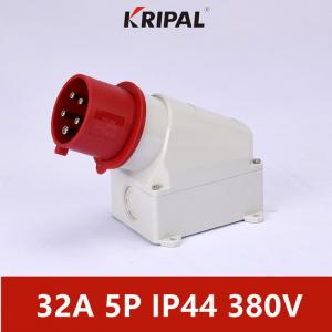Quality Industrial Three Phase 16A 32A IP44 IEC Panel Mount Socket Waterproof for sale