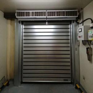 Quality 1.0mm Industrial Sliding Doors , Industrial Overhead Doors 100mm Width for sale