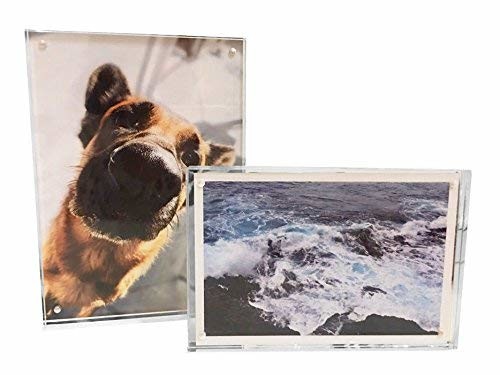 Quality Tabletop Acrylic Photo Display , Double Sided Plastic Picture Frames 5x7 for sale