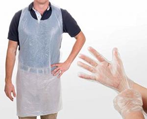 Quality Safety Disposable Medical Aprons , Disposable Kitchen Aprons 17 Mic Thickness for sale