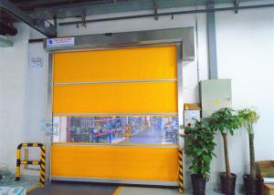 Quality Blue Yellow PVC Interior Door , Industrial Workshop Doors for sale