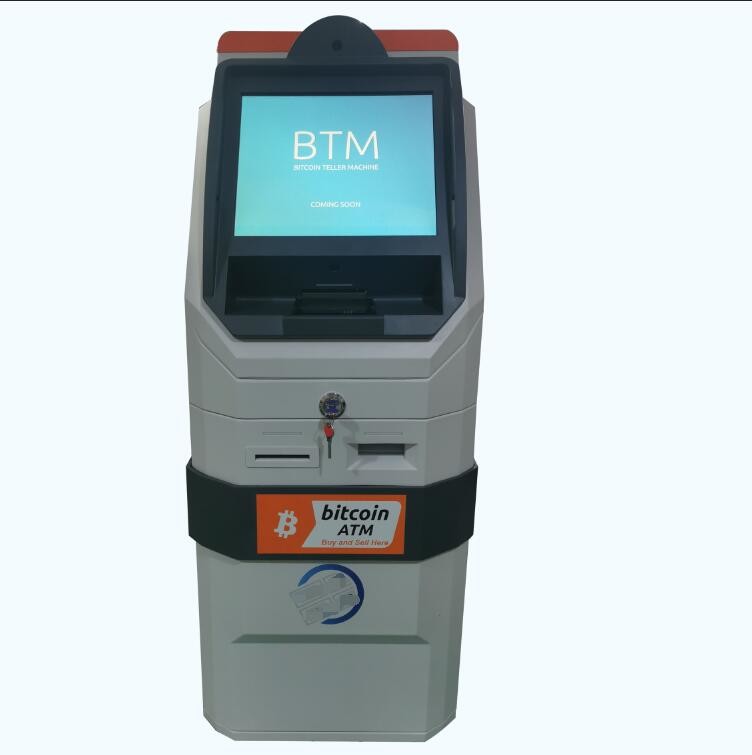 Quality Touch screen Self Service Bitcoin Bank Machine Buy And Sell Cryptocurrency Kiosk for sale
