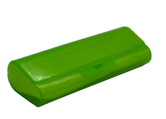 Slim Green Plastic Glasses Case Custom Logo Printing for sale
