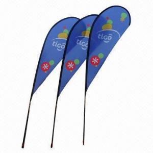 Quality Flying Flag Banner Display with Single/Double Sides and Up to 1.8m Width for sale