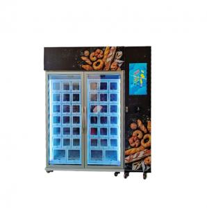 Quality Bread cooling locker vending machine with 22’inch screen and card reader for sale