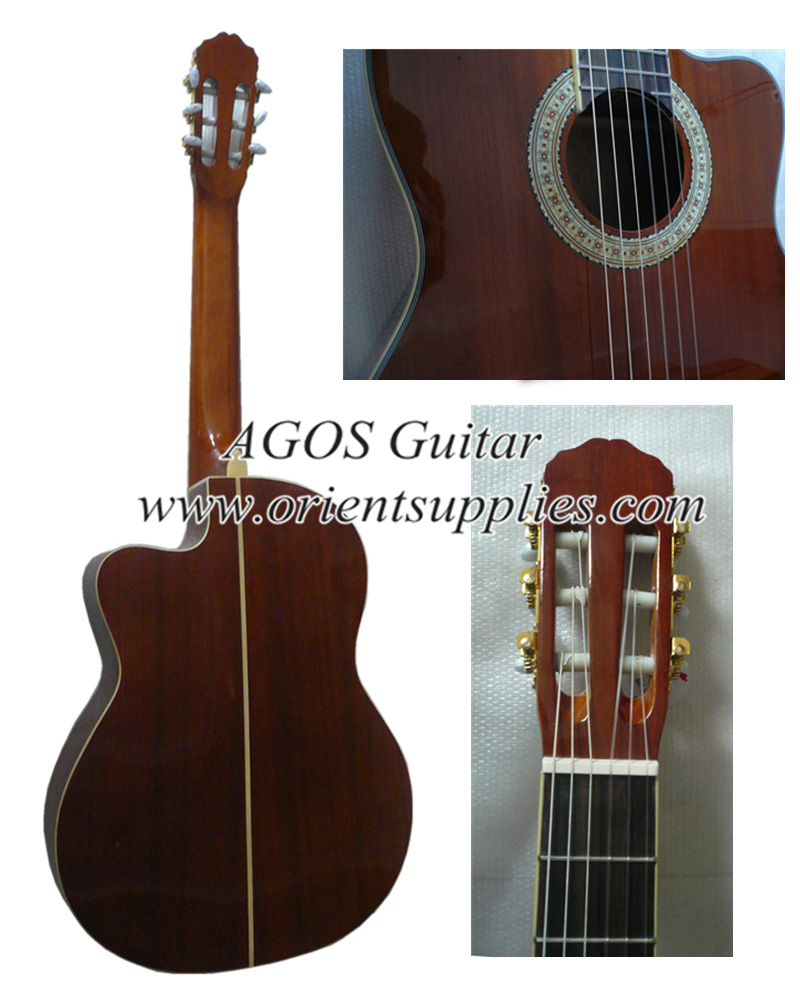 Quality 39inch Cutaway Whole Sapele Classical guitar CG3923C for sale