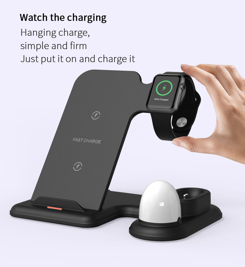 Quality 4 In 1 OVP OVP Multifunction Wireless Charger AL ABS PC Material for sale
