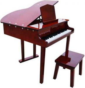 Quality 37 Key Solidwood Grand Toy wooden piano Kid toy mini piano with stool FS37 for sale