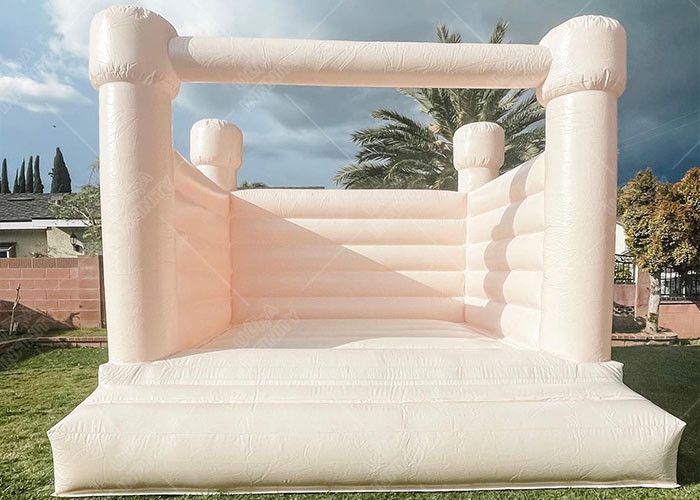 Quality White Wedding Bouncy Castle House , Wedding Bounce House for sale
