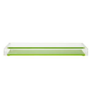 Quality Palisades Green Acrylic Tray Display Plastic Desk Organizer Tray for sale