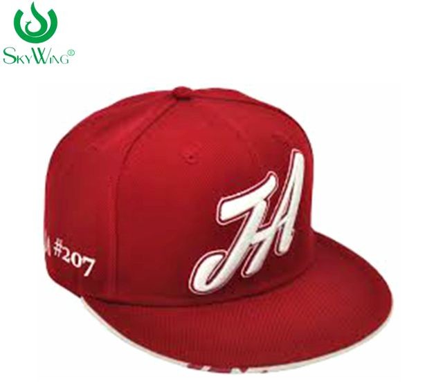 Quality Bright Color Baseball Embroidered Golf Hats / Custom Fitted Hats Embroidered for sale