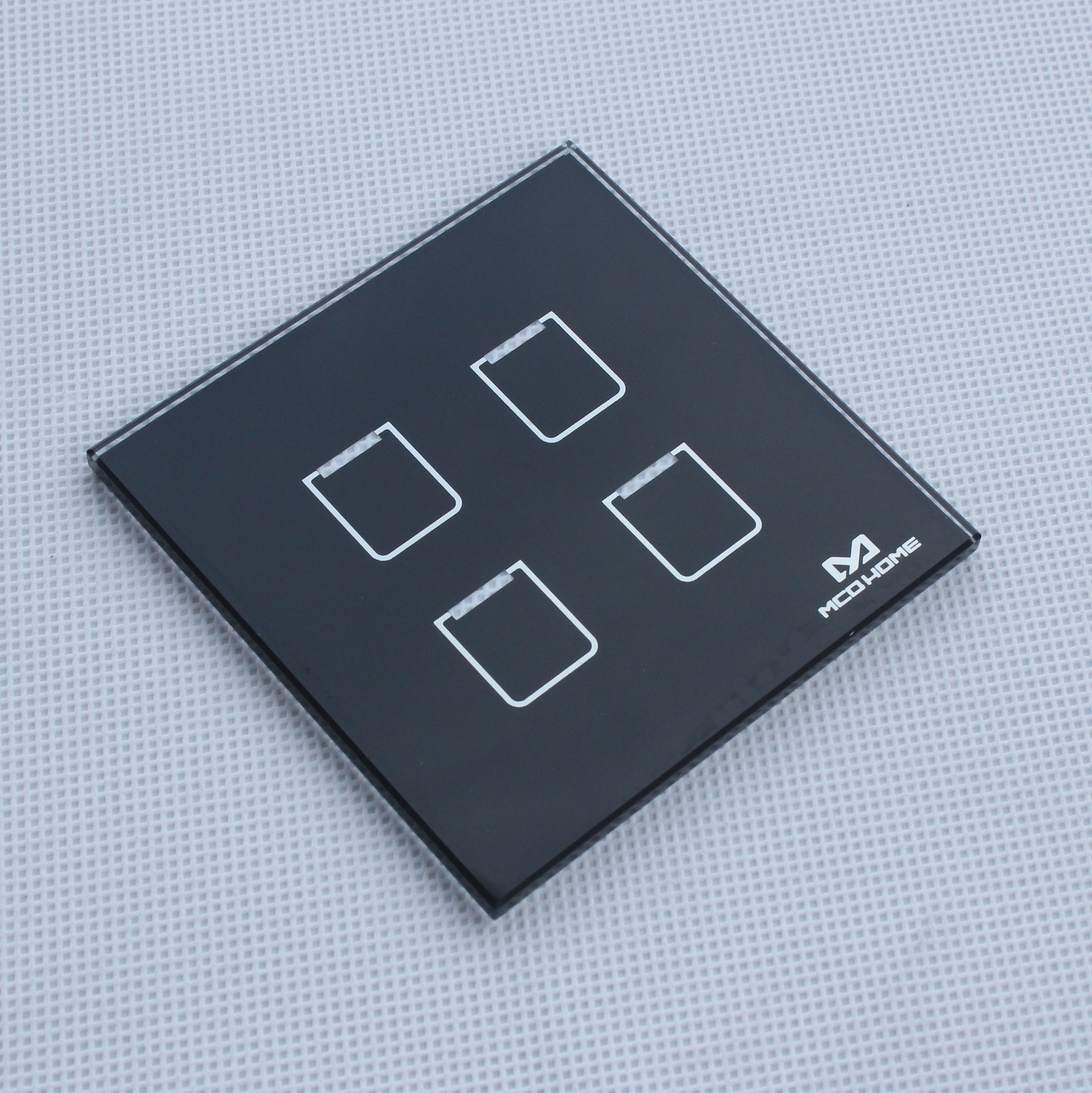 Quality 3mm 4mm Tempered/Toughened glass touch panel for light switch for sale