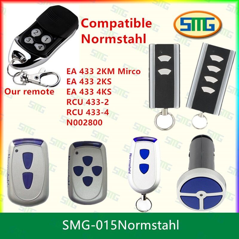 Quality SMG-015 Normstahl EA433 2KS, EA433 4KS compatible remote control. 433,92Mhz Rolling code for sale