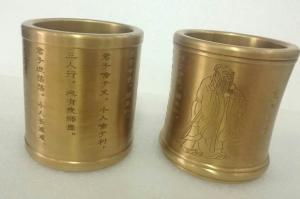 Quality Confucius pencil vase ,bronze art craft gift ,Height:10cm for sale