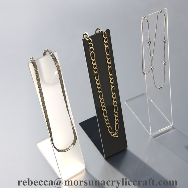 Quality Customized counter top acrylic necklace holder for jewelry display from China supplier for sale