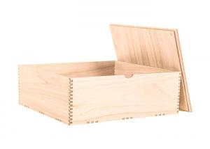 Quality Storage Wooden Crate Gift Box , Slide Top Wooden Box 27cm X 17cm X 10cm for sale