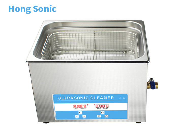 Quality 40000Hz Digital Control Ultrasonic Parts Cleaner With 450W Heating Power 15L for sale