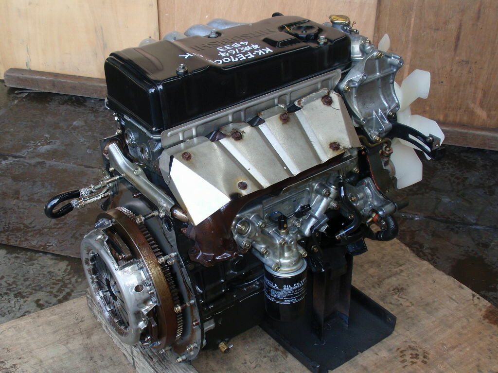 Quality Diesel Mitsubishi Canter Engine , Japan Original Complete Car Engine Spare Parts 4D33 4D34 4D35 for sale