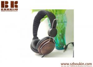 Quality High-end retro fashion custom oem wooden headphone with Good stereo sound from Headphone Factory in China for sale