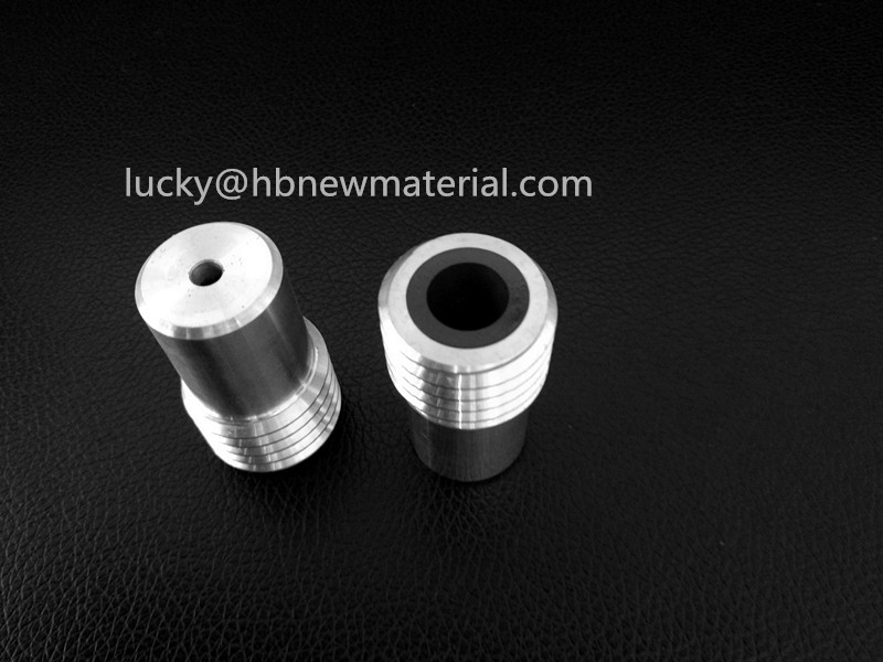Quality Boron Carbide Straight Hole Sandblasting Nozzles With Steel Jacket , Long Life for sale