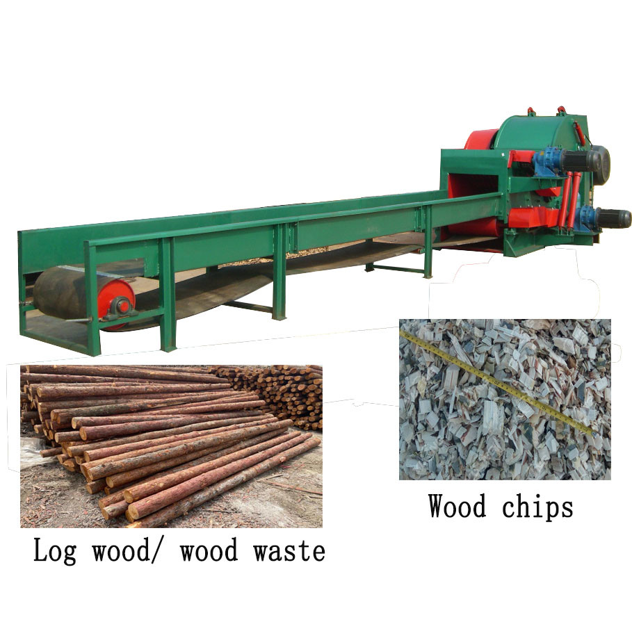 Quality CE Approved 220KW Wood Shredder For Chipping The Waste Wood Branch for sale