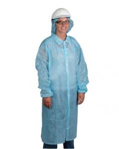 Quality 20gsm Non Woven Disposable Lab Coat With Velcro Closure for sale