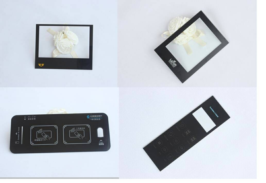 custom OEM AGC 0.7mm 1.1mm chemical strengthened glass window for Rugged PAD terminal