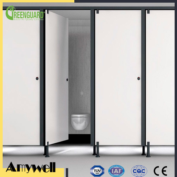 Quality Amywell high density compact laminate HPL phenolic bathroom toilet partitions for sale
