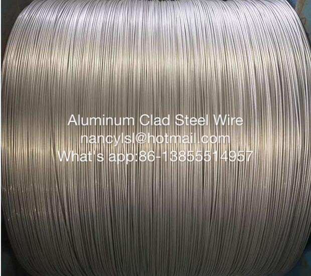 Quality Aluminium Clad Steel Acs Single Wire for Strand Lightning Protection Composite Overhead Ground Cable for sale