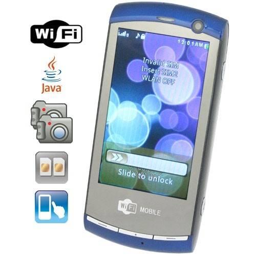 Quality Quad Band Touch Screen Wi-Fi JAVA Cell Phone - Dual Camera for sale
