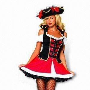 Quality Woman's Halloween Party Costume, Made of Polyester or Cotton, Available in Various Colors for sale